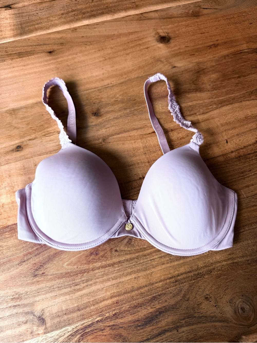 Natori Rose Dream Custom Coverage Soft Underwire Bra Antique Pink Pearl 32 C